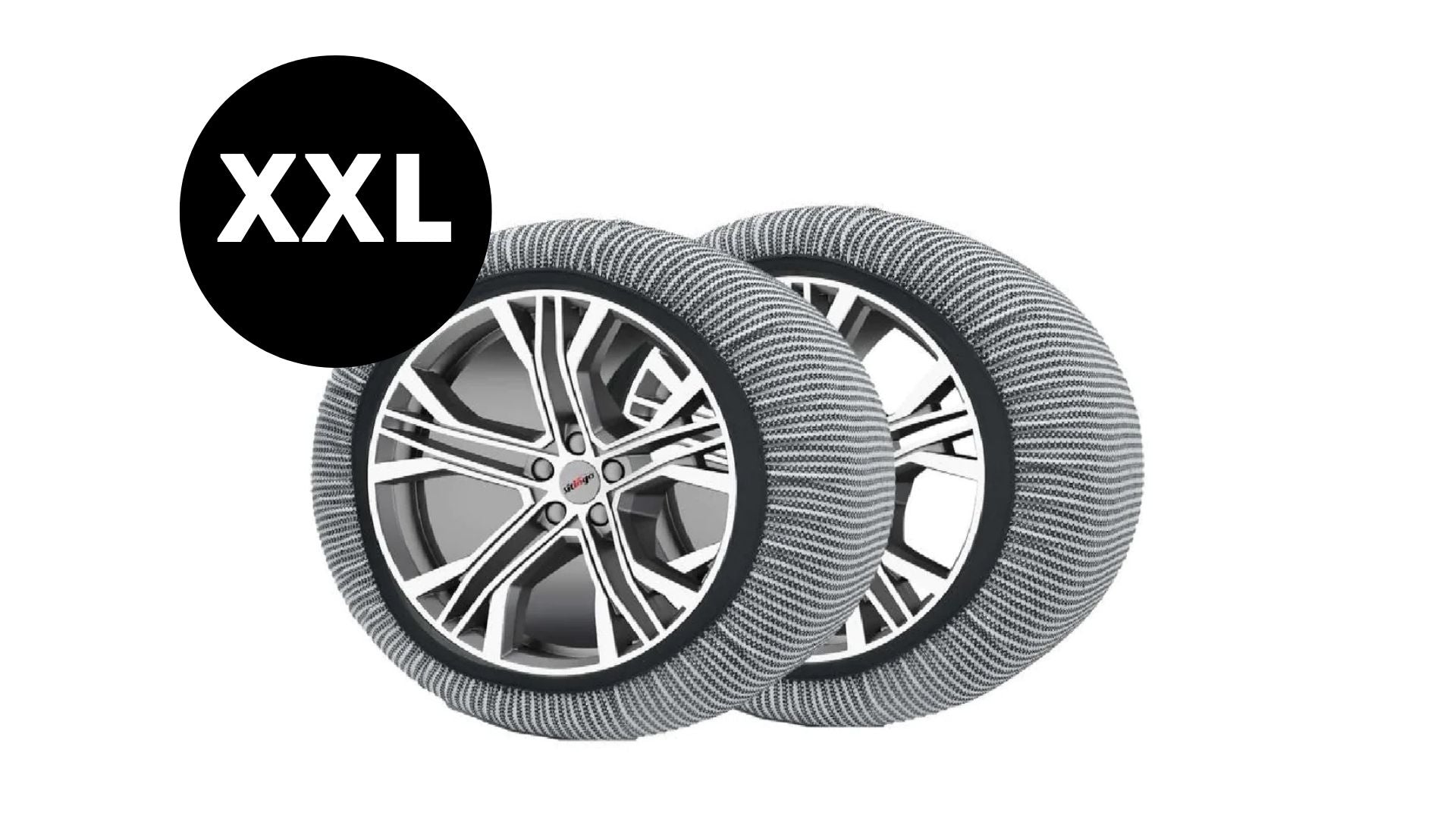 Calze Da Neve Per Auto - Alternative Alle Catene, 2 Pezzi Tessuto 3D Per Neve E Ghiaccio - Foto 4