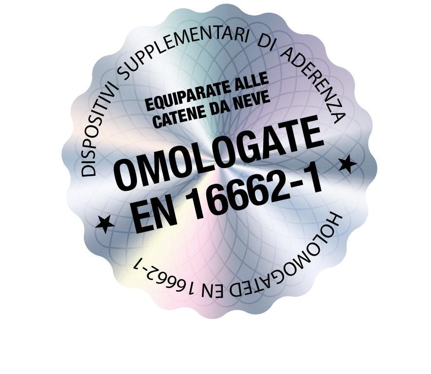 CALZE DA NEVE NEVER STOP OMOLOGATE EN 16662-1 TAGLIA XS