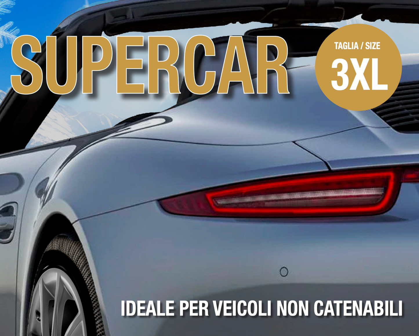 CALZE DA NEVE Taglia 3XL SUPERCAR / TEXTILE SNOW CHAINS SIZE 3XL